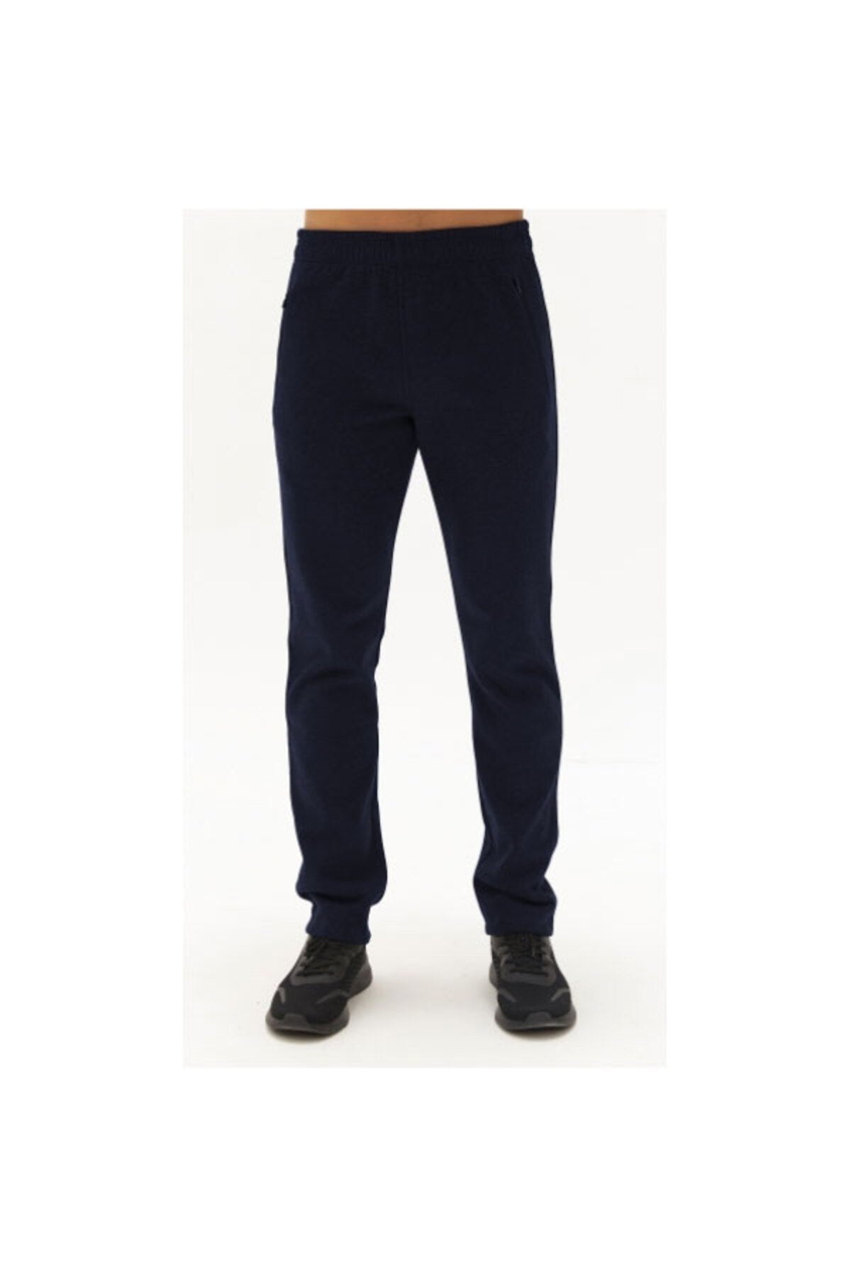 Men's Dark Navy Pocket Casual And Sports Solid Color Sweatpants 0492 Tb22ml05w0492-1