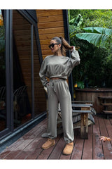 Mink Modal Sweat Pants Suit 50915