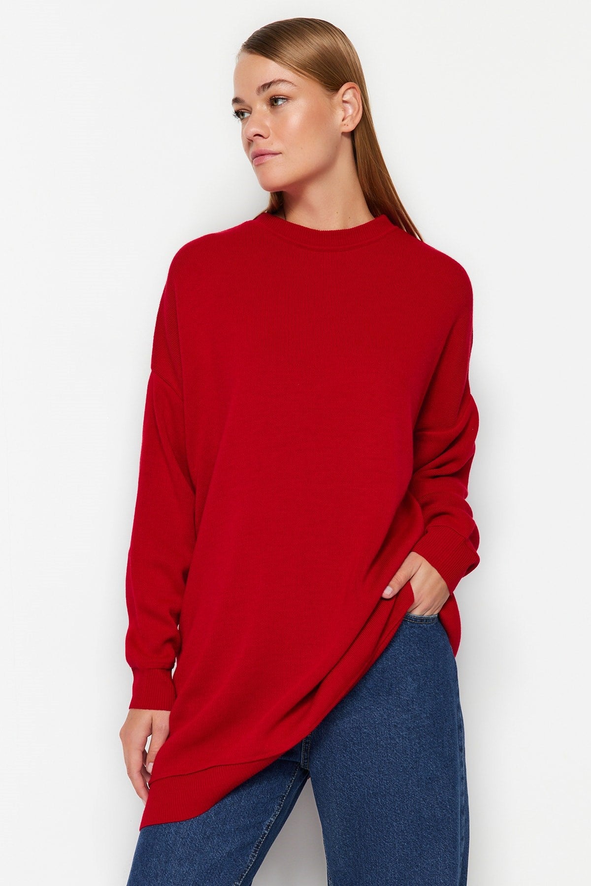 Red Knitwear Sweater Tctaw24ak00048