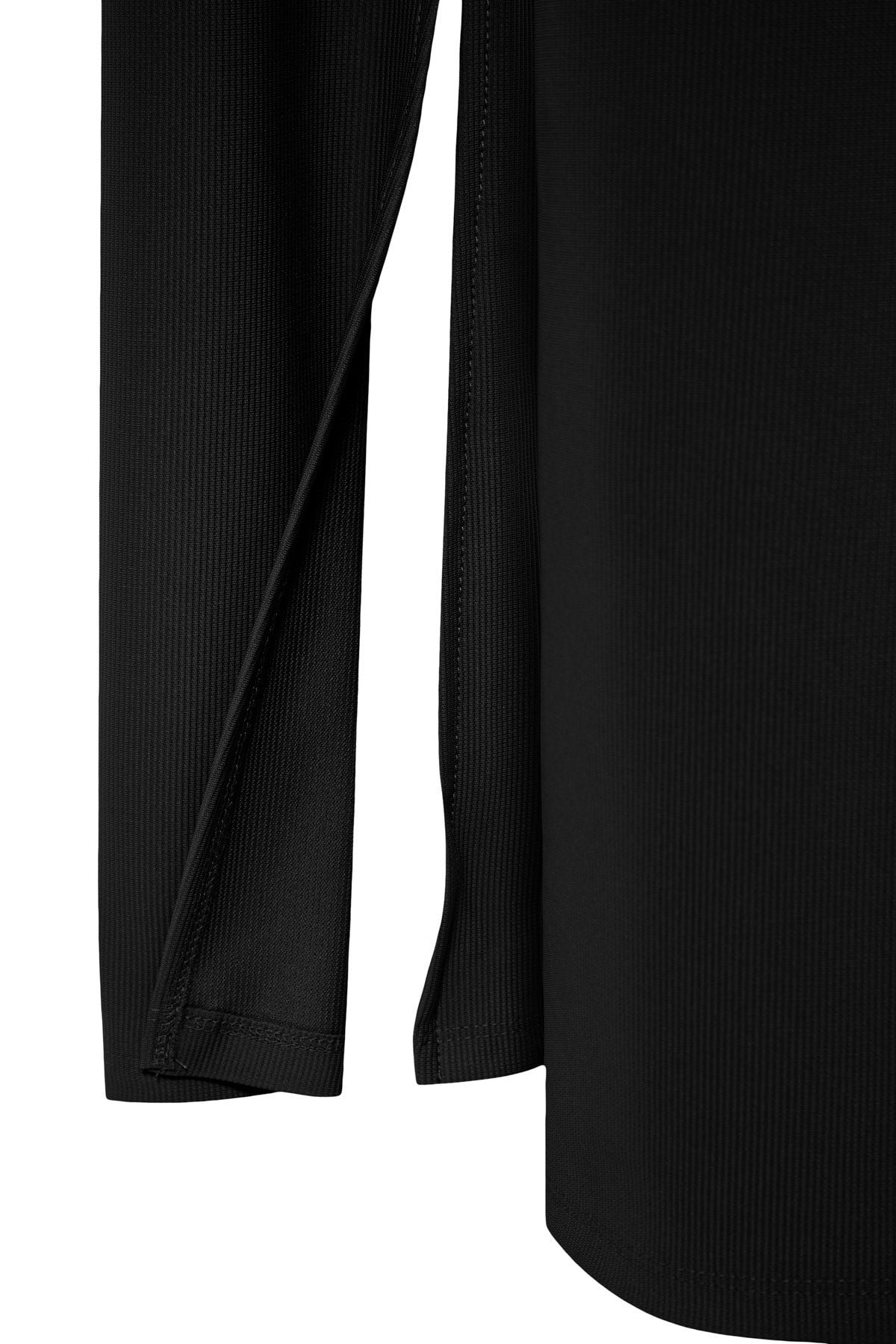 Black High Waist Spanish Leg Slit Detailed Knitted Pants Tbbaw23ar00030