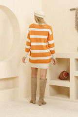 Striped Knitwear Tunic Iklm-7226k24