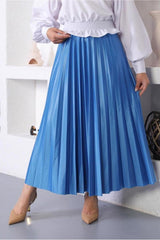 Women's Black Pillow Waist Elastic Skirt T 8354 23yetktr8354