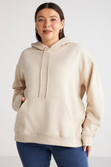 Terezabb Regular Loose Beige Single Sweatshirt Terezabb01112023