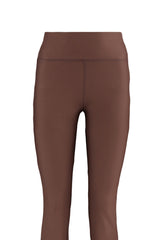 Brown Booster And Ribbed Spanish Leg Yoga Gym Leggings Twoaw23ty00011