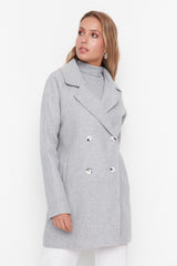 Stone Buttoned Coat Twoaw21kb0017