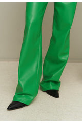 Scott Orange Leather Pants 2293