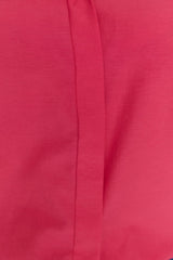 Fuchsia Woven Sleeve Detailed Poplin Shirt Tbbss22go0614