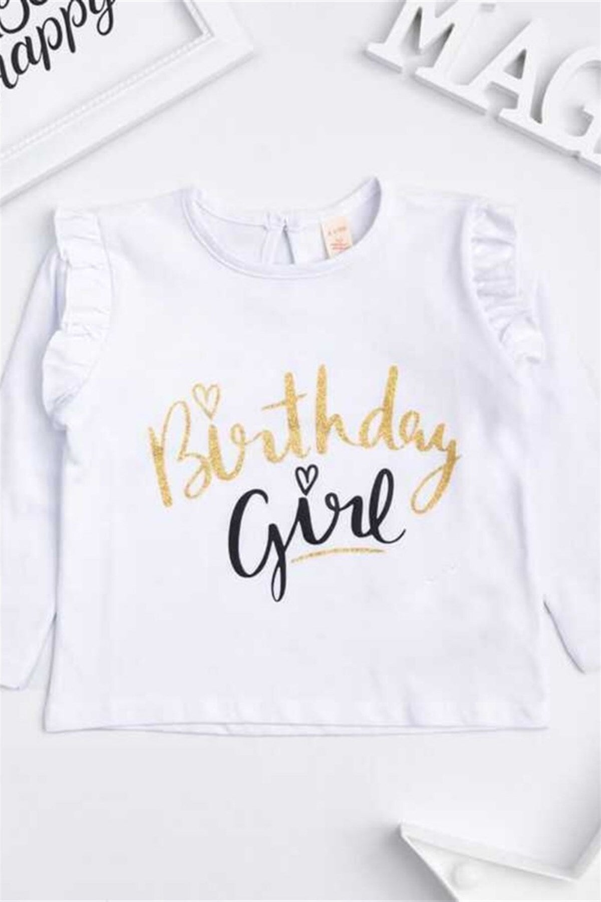 Long Sleeve Birthday Girl Long Sleeve Girl Boy T-shirt T2837