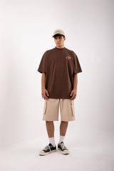 Beige Shorts With Cargo Pockets Flaw-148-009-001