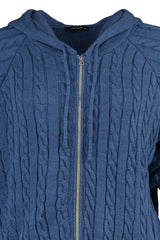 Indigo Zipper Knit Cardigan Tbbaw23av00051