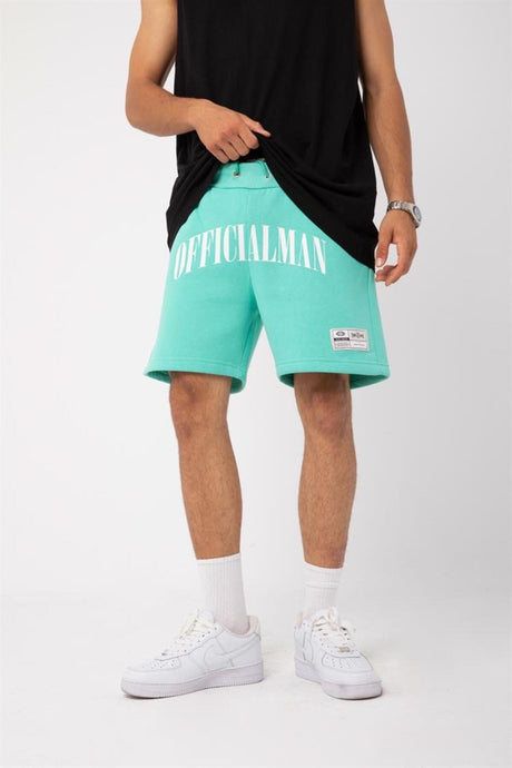 Officialman Printed Green Shorts Flaw-052-009-003