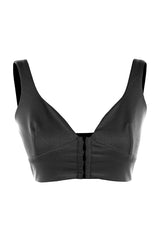 Black Crop Lined Knitted Bustier Tprss23bs00031