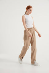 Mink Slit Crepe Pants Brgpntln001