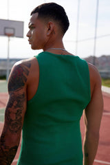 Men's Weightlifting Collar Athlete Lycra Tank Top Rwl-07