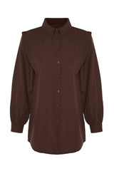 Ecru Ribbed Woven Shirt Tctaw24tg00005