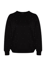 Black Thick Staple Detailed Knitted Sweatshirt Tbbaw24sw00000