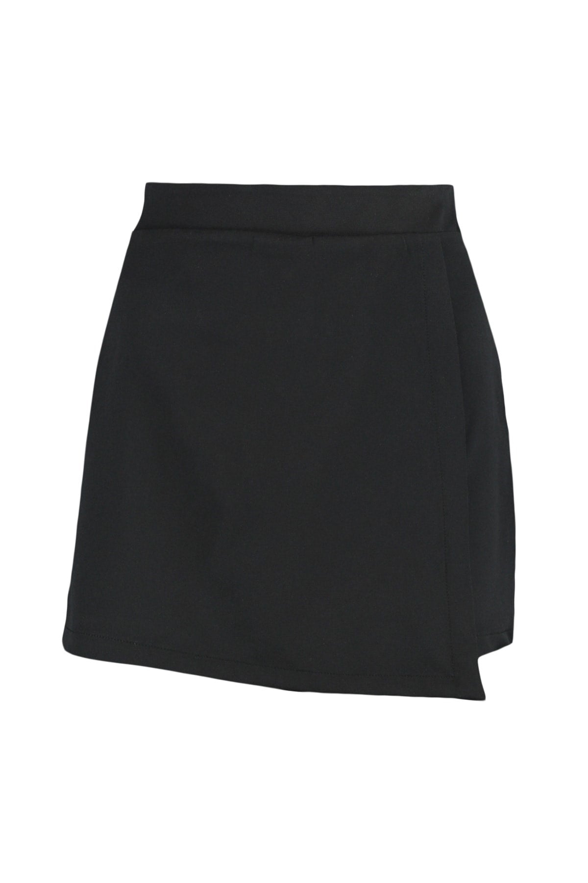 Black Double-breasted Woven Shorts Skirt Twoaw20sr0072