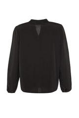 Black Dominant Collar Shirt Tbbaw23ax00008