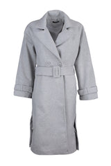 Mink Oversize Wide Cut Belt Long Woolen Cashmere Coat Twoaw22kb0015