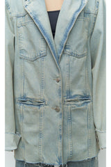 Charleston Blue Blazer Jean Jacket 2467