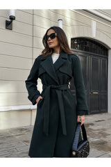 Emerald Shoulder Buttoned Premium Coat Tyc0tu71on170124668418812