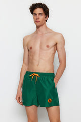 Green Mens Short Length Swimsuit Marine Shorts Tmnss23ds00019