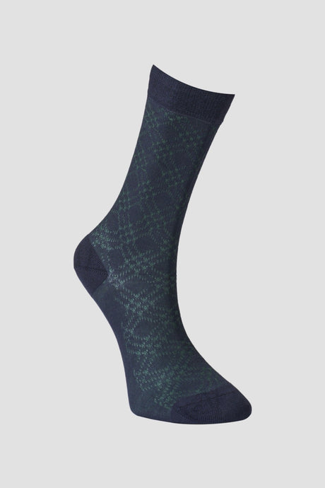 Men's Navy Green Bamboo Socks 4a2522200109