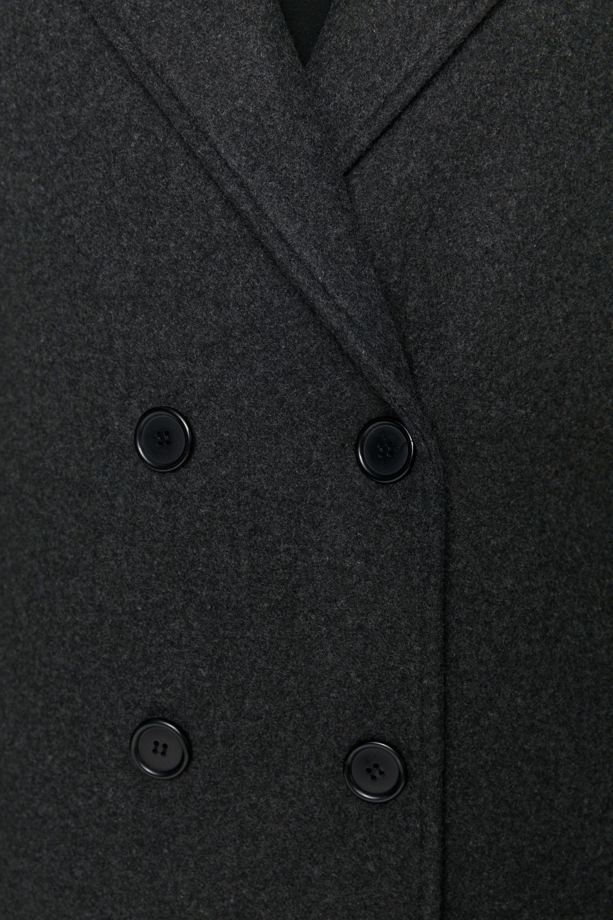 Anthracite Oversize Cashmere Coat Tbbaw23kb00002