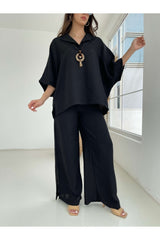 Black Necklace Suit 50374