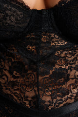 Black Lace Bodysuit Tbbaw24cs00000