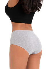 (10pcs) High Waist Classic Side Thick Brief Women Panties 2056 Alm2056-10