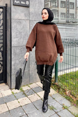 Semi-chain Knitwear Sweater Brown 22170