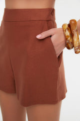 Cinnamon Woven Shorts & Bermuda Tbess21sr0058