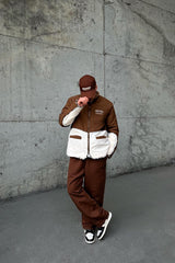 Double Sided Brown Teddy Coat Flaw-223-022-002