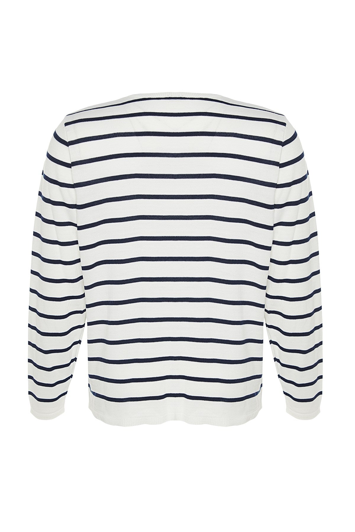 Ecru Striped Knitwear Cardigan Tbbaw24av00028