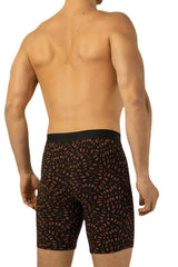 6 Pcs Lycra Pattern Long Men's Boxer 1014v2 Dnk-1004v26