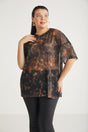 Glorinda Women Plus Size Mesh Bat Sleeve Blouse Glorinda01072023