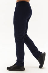 Men's Dark Navy Pocket Casual And Sports Solid Color Sweatpants 0492 Tb22ml05w0492-1