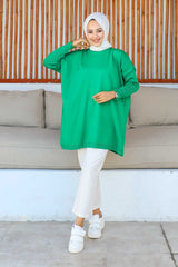 Green Turtleneck Knitwear Tunic Tyc29c340n169591862164865