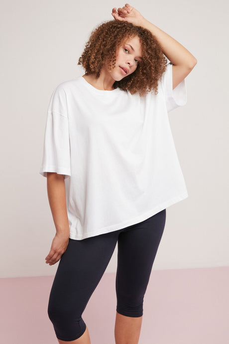 Allison Women Plus Size 100% Cotton Oversize Round Neckline Half Sleeve Tshirt Allison01072023