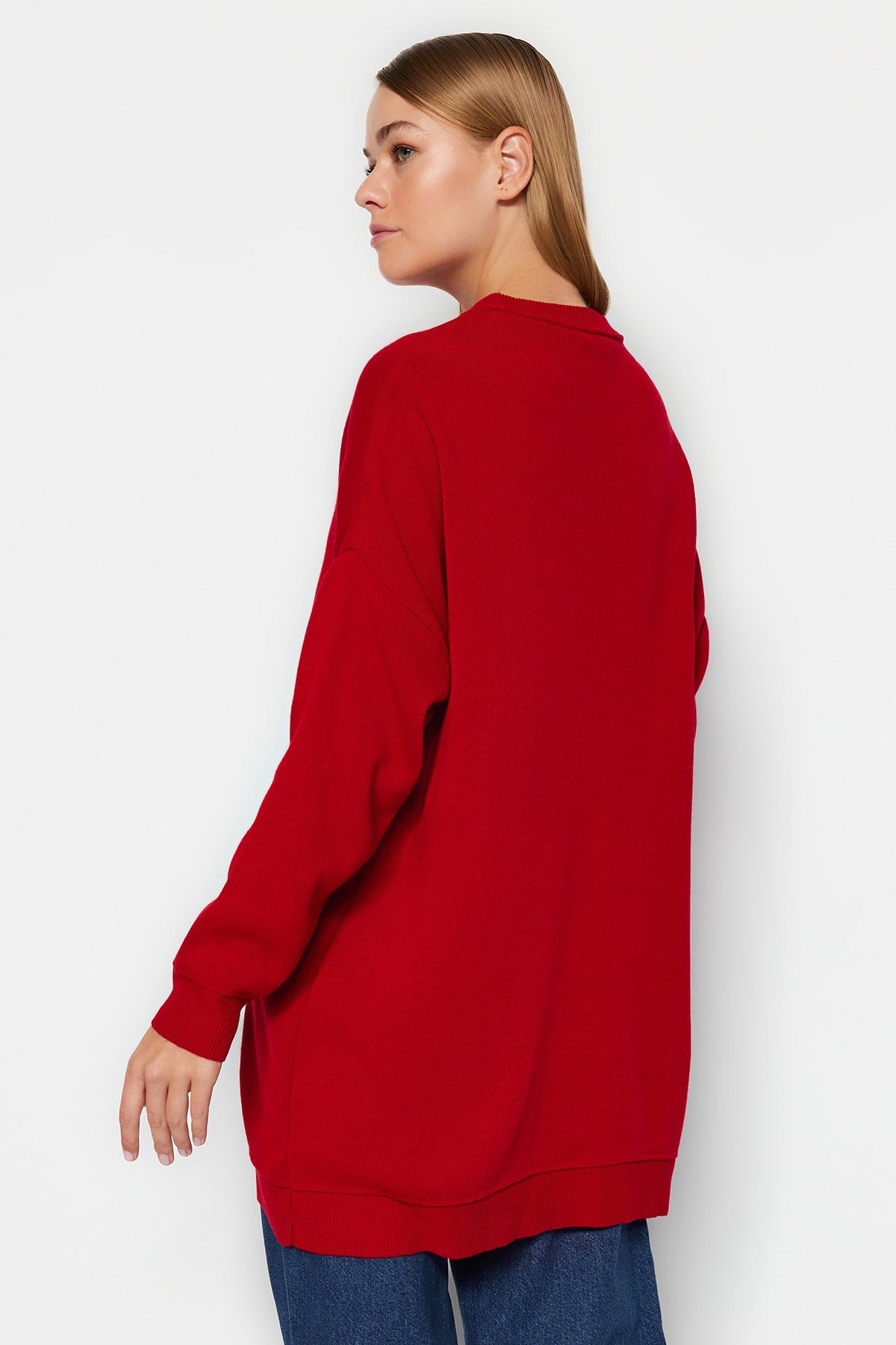 Red Knitwear Sweater Tctaw24ak00048