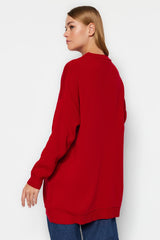 Red Knitwear Sweater Tctaw24ak00048