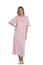 Women's Cotton Short Sleeve Combed Nightgown 9007 Akala9007