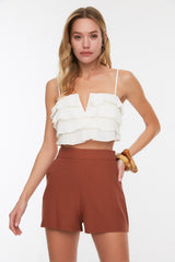 Cinnamon Woven Shorts & Bermuda Tbess21sr0058