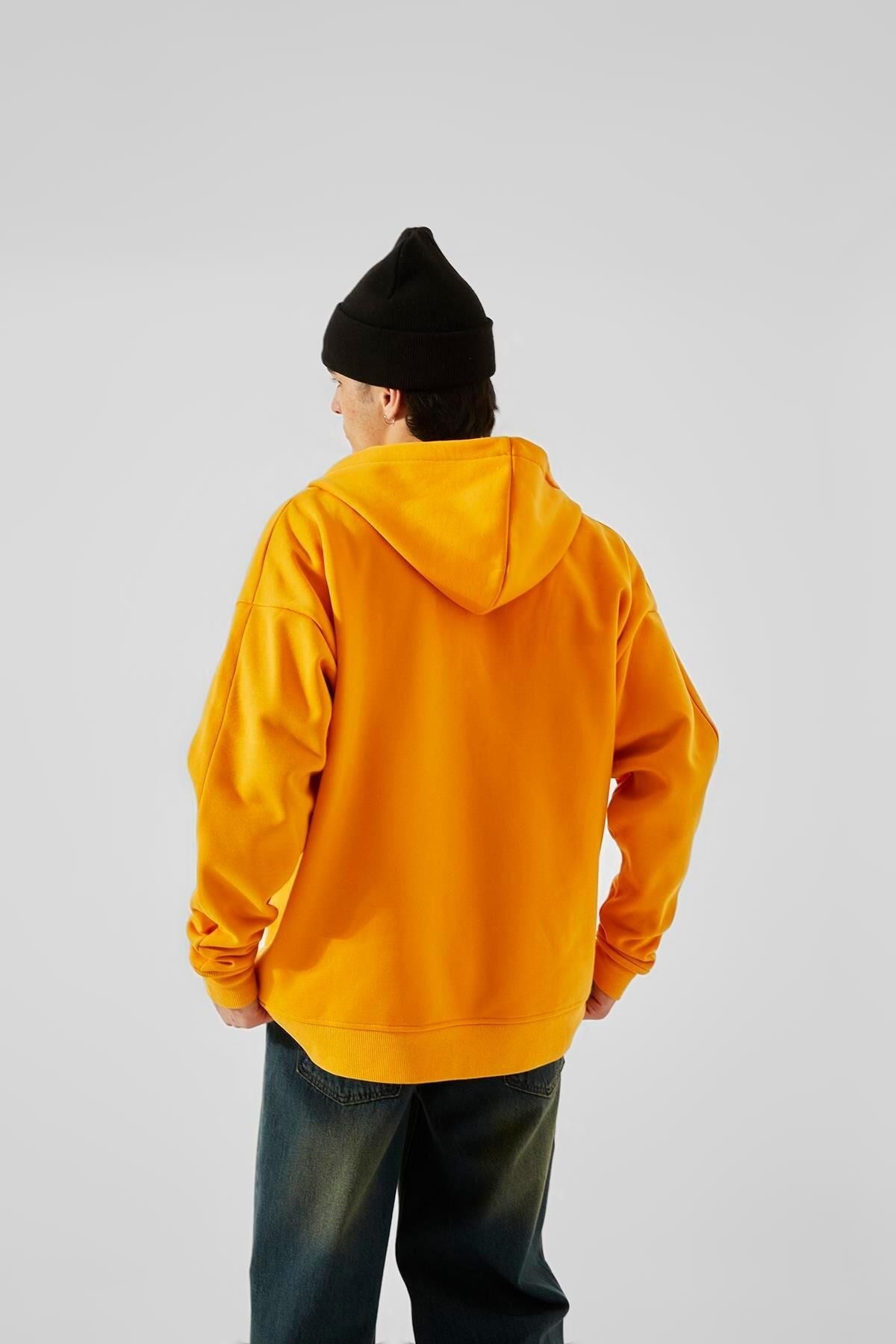 Basic Mustard Zip Hoodie Tyc28jyign170549314175381