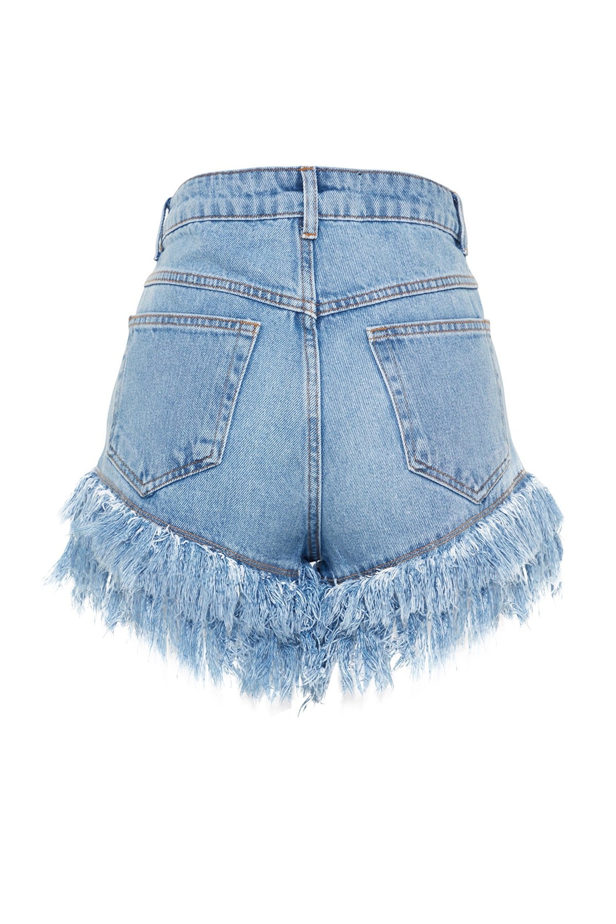 X Sagaza Studio Blue Stone Printed Denim Shorts Tclss23sr00000