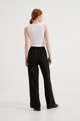 Mink Slit Crepe Pants Brgpntln001