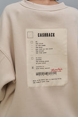 Cashback Bone Oversize Sweatshirt 2259