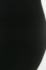 Black Knitted High Waist Booster Leggings Tbbss22ta00002