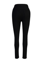 Black Fading High Waist Flexible Skinny Jeans Tbbaw23cj00061